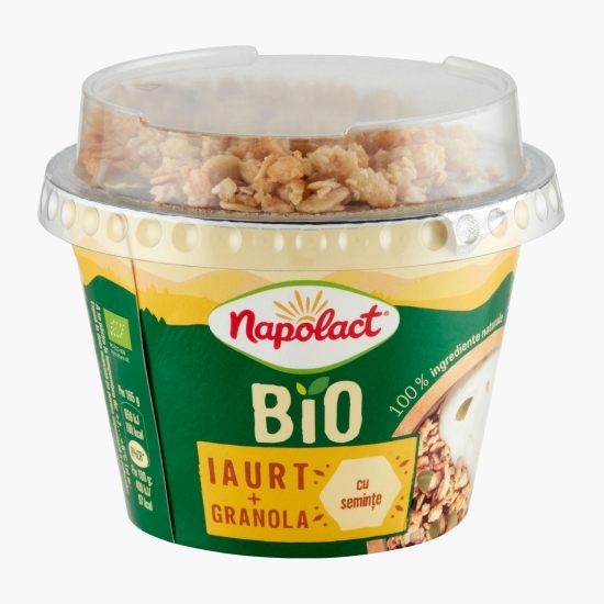Iaurt eco și Granola cu semințe 5.1% grăsime 165g