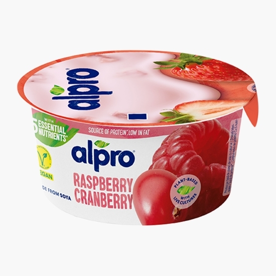 Produs fermentat din soia cu zmeură și merișoare 150g