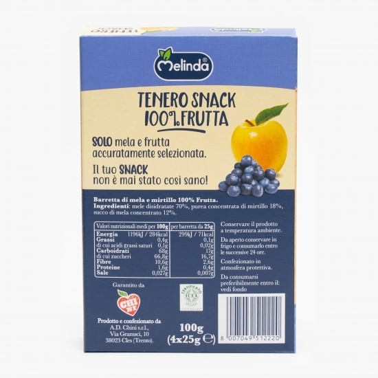 Baton de mere și coacăze 100% fructe 100g