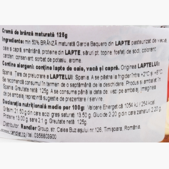 Cremă de brânză maturată tartinabilă 125g