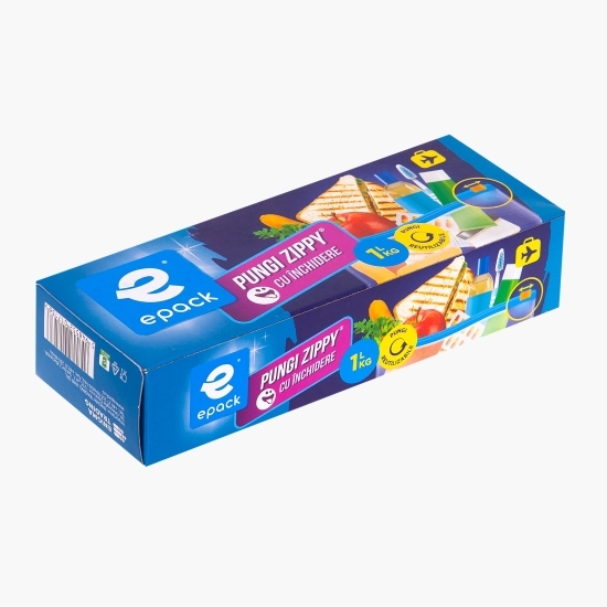 Pungi zippy cu închidere 1l 15buc