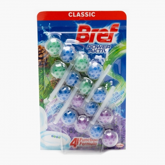 Odorizant toaletă pin și lavandă 4x50g