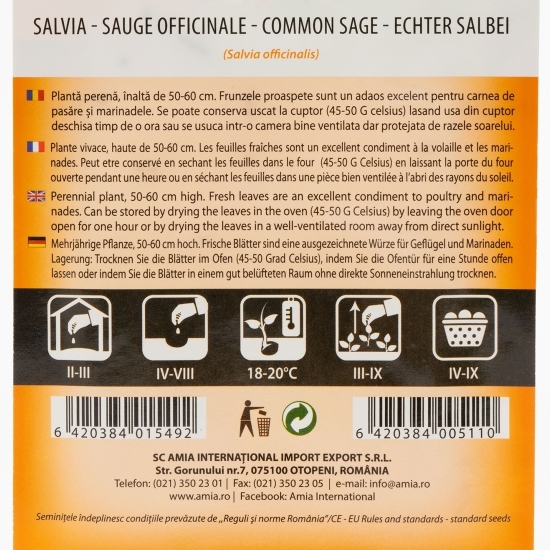 Semințe de salvie 0.7g