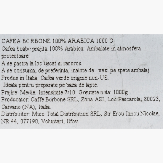 100% Arabica, 1000g, cafea boabe
