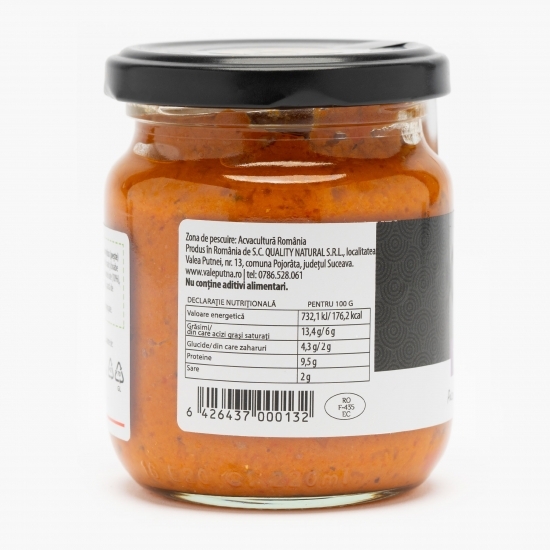 Pate de păstrăv afumat cu ardei iute și morcov Trutta Princeps 190g