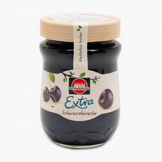 Dulceață extra cireșe negre 340g