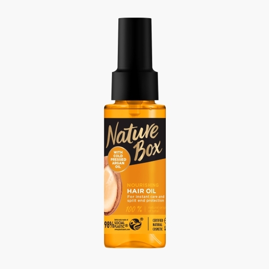Ulei de păr hrănitor cu ulei de argan presat la rece 70ml