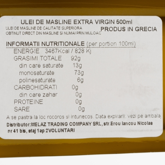 Ulei de măsline extravirgin 0.5l