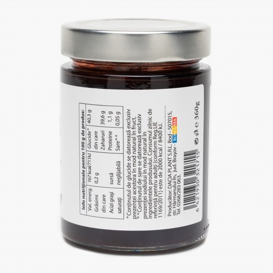 Dulceață de coacăze negre fără zahăr adăugat 360g