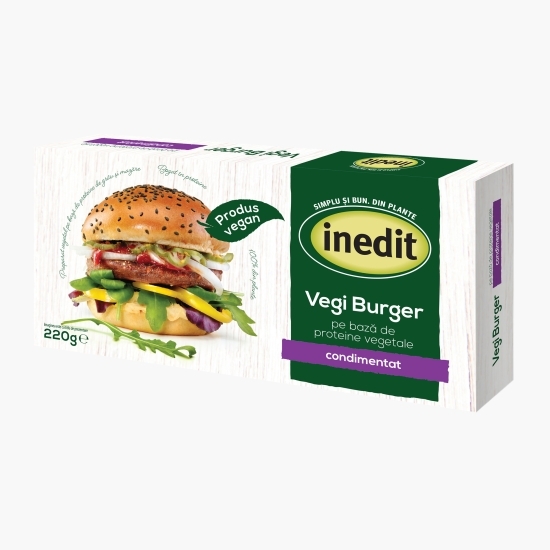 Burger vegetal condimentat 220g