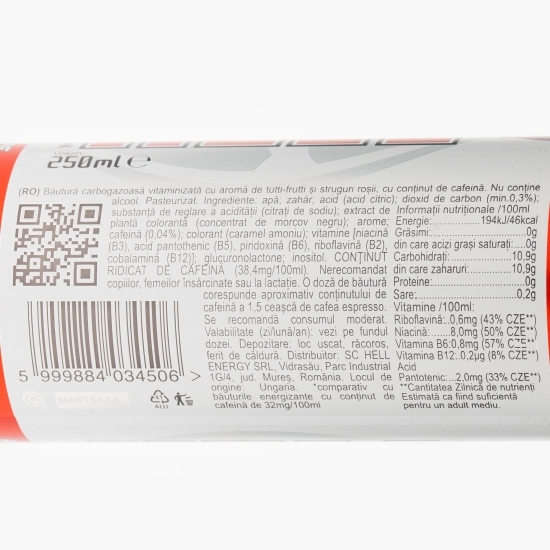 Băutură energizantă cu aromă de struguri roșii 0.25l