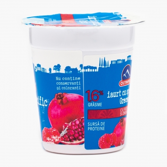 Iaurt cu specific grecesc rodie și zmeură 125g