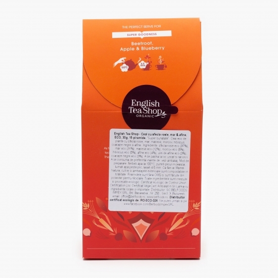 Ceai eco sfeclă roșie, mere și afine 30g