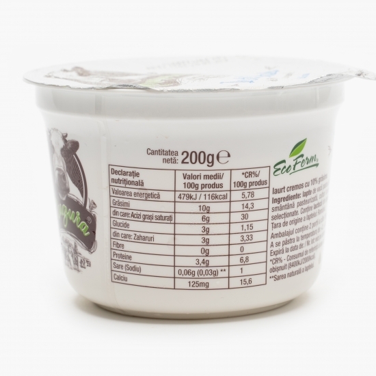 Iaurt cremos cu 10% grăsime 200g