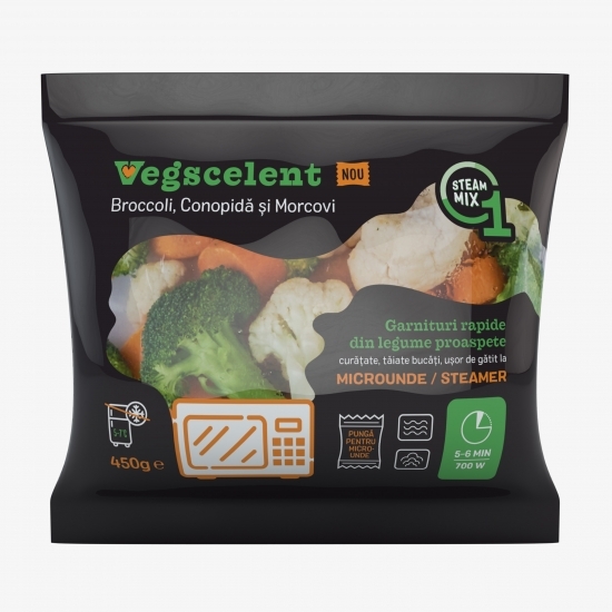 Mix de legume broccoli, conopidă și morcovi Ușor de gătit 450g