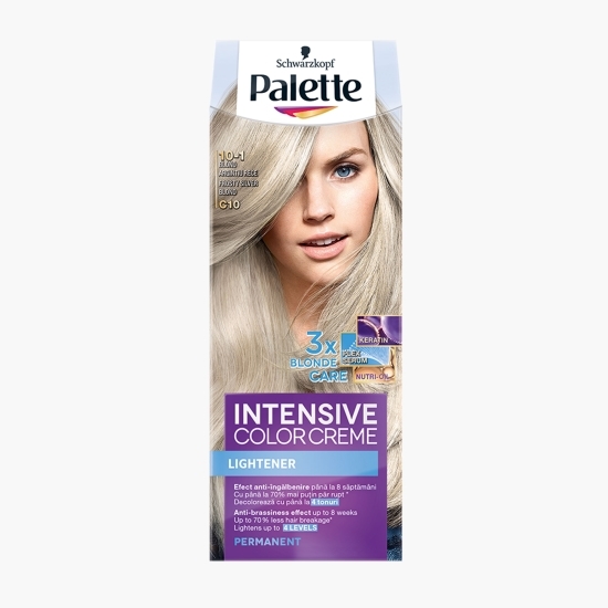 Vopsea de păr permanentă, Intensive Color Cream C10 (10-1), blond argintiu rece, 110ml