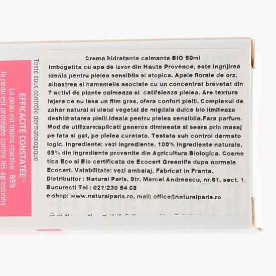 Cremă hidratantă bio pentru piele sensibilă 50ml