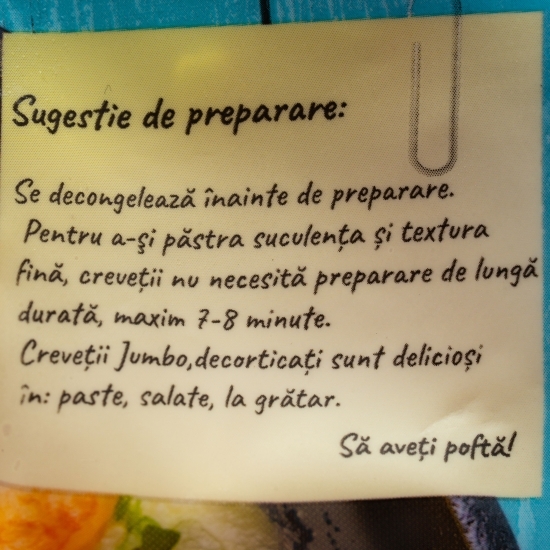 Creveți decorticați prefierți 16/20, 500g