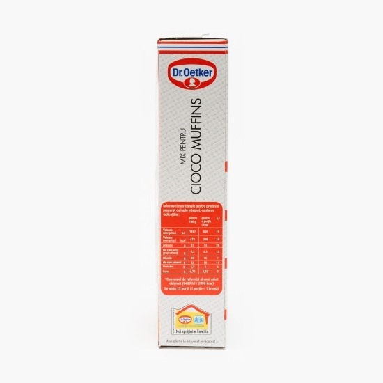 Mix pentru brioșe cu cacao și fulgi de ciocolată 295g