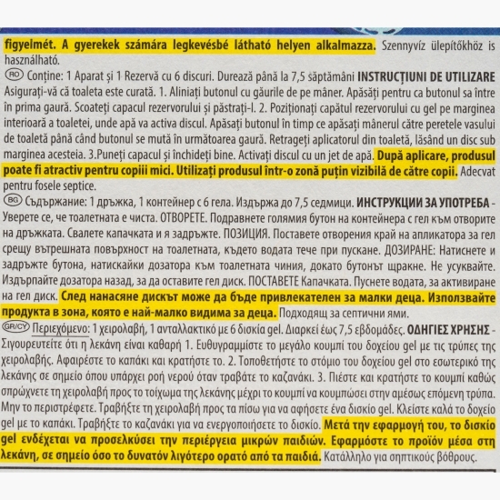 Aparat pentru curățarea toaletei Fresh Discs lavandă, 6 discuri