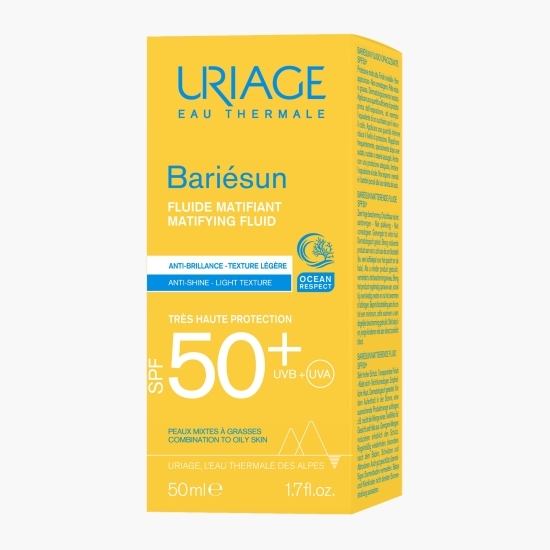 Fluid cu efect matifiant pentru protecție solară Bariesun, SPF 50+, 50ml
