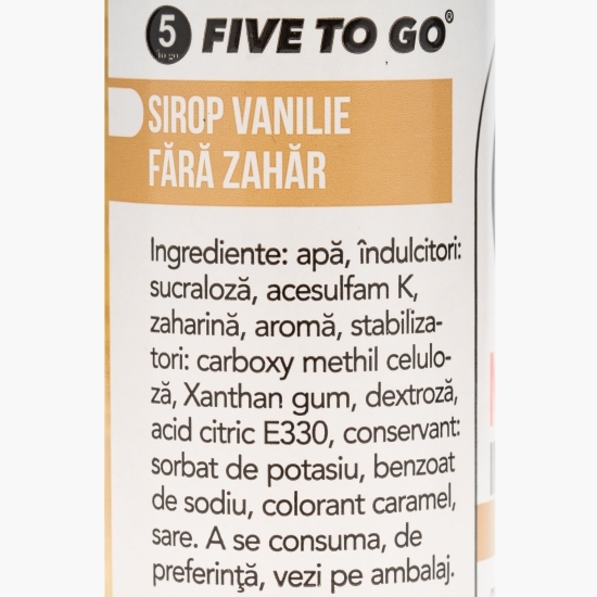 Sirop cafea vanilie, fără zahăr 50ml