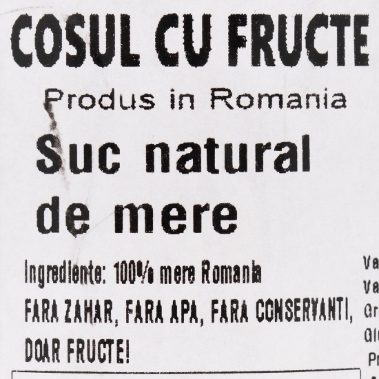 Suc natural de mere 0.25l