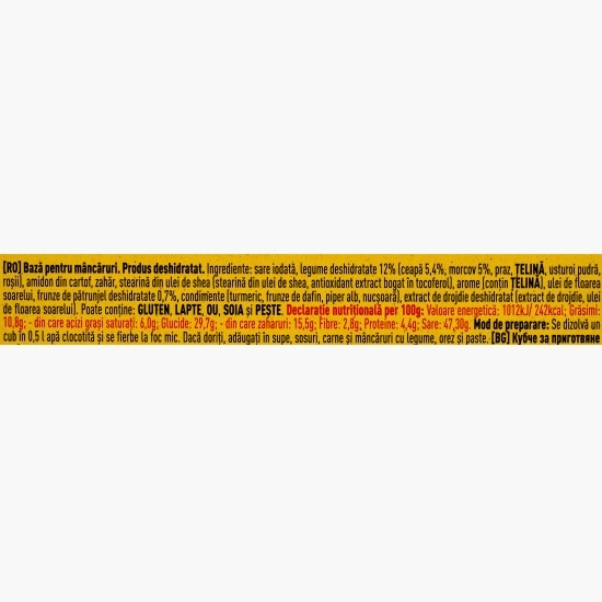 Bază de mâncare Cuburi cu gust de legume 8x10g