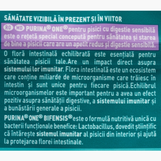 Hrană uscată pentru pisici One Sensitive, 750g, cu curcan și orez