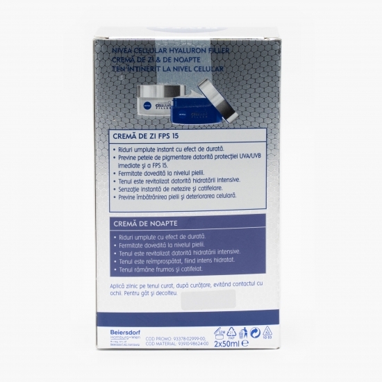 Duo Pack Celullar cremă zi + cremă noapte, 2x 50ml