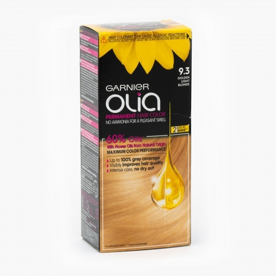 Vopsea de păr permanentă fără amoniac 9.3 golden light blonde 112 ml