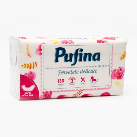 Șervețele faciale mega pack 3 straturi 130 buc