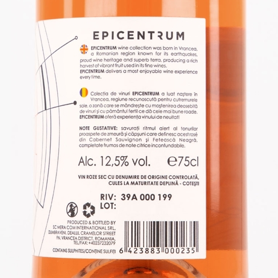 Vin rose sec Epicentrum D.O.C., 12.5%, 0.75l