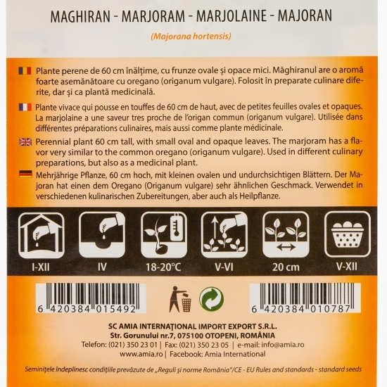 Semințe de maghiran 0.7g