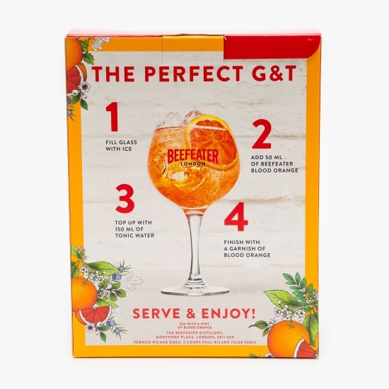 Gin Blood Orange 37.5% alc. 0.7l + pahar