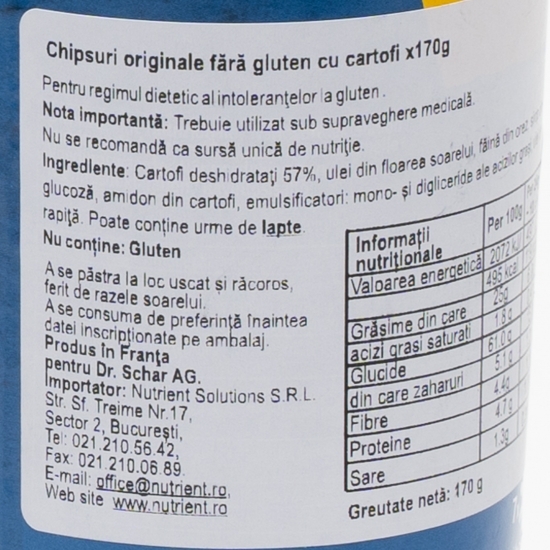 Chipsuri fără gluten Original 170g 