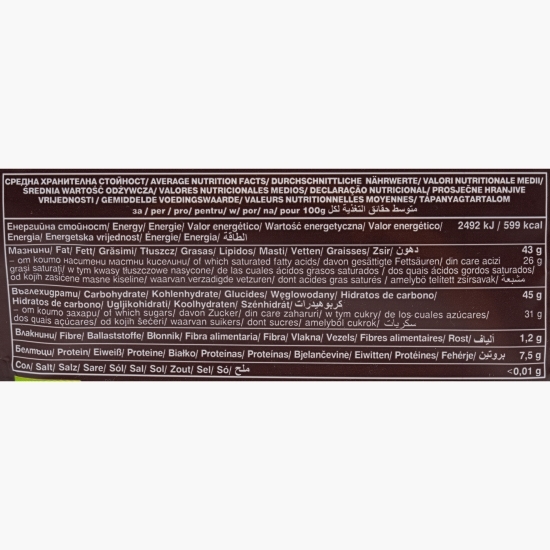 Picături eco de ciocolată neagră Choco drops, vegan 200g
