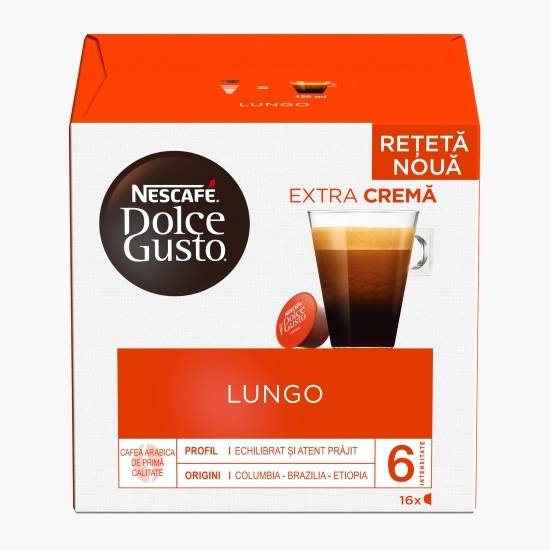 Lungo 16 băuturi 104g, capsule cafea 