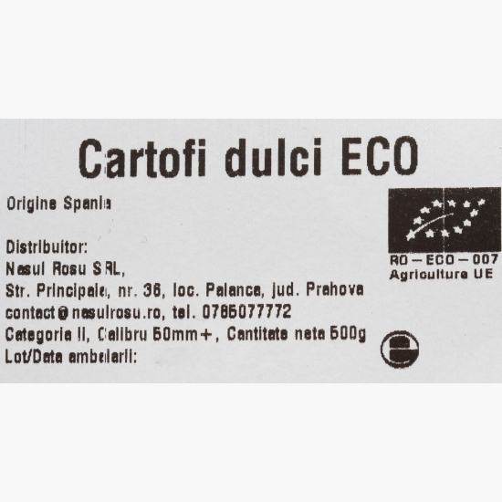 Cartofi dulci eco 500g