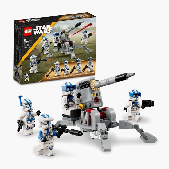 Pachet de luptă Clone Troopers™ divizia 501, 75445 Star Wars, 119 piese, +6 ani