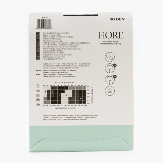 Ciorap microfibră Roza 60 den Black 3