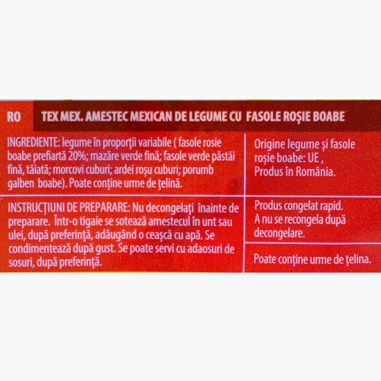 Amestec mexican de legume cu fasole roșie boabe, 400g