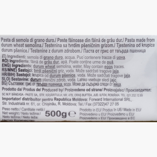 Paste Capellini no 1 grâu dur 3 minute 500g