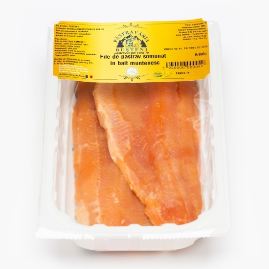 File de păstrăv somonat în baiț muntenesc 400g