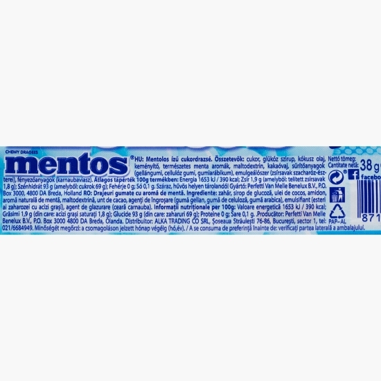 Drajeuri gumate mentolate 38g