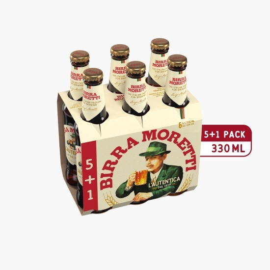 Bere blondă sticlă 6x0.33l (5+1)