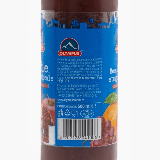 Suc de mere, rodie, struguri, portocale 0.5l