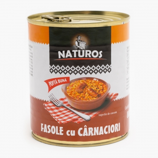 Fasole cu cârnăciori 800g