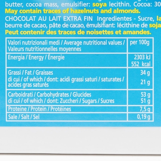 Ciocolată cu lapte clasică 100g