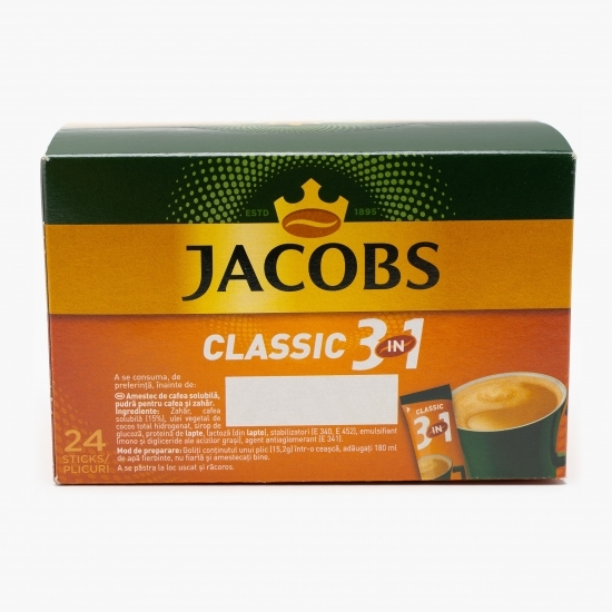 Classic 3în1  plicuri 24x15.2g, cafea instant 